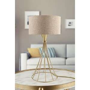 Kore Masa Lambası Eskitme Hasır Şapka