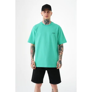 Relaxed Basıc Pamuklu T-Shırt Yeşil