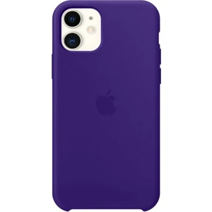 Piyasa Sepeti Apple iPhone 11 Uyumlu Logolu Içi Kadife Altı Açık Lansman Dark Purple Silikon Kılıf