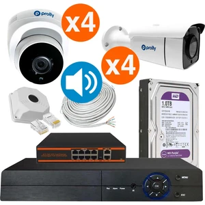8 Kameralı Set Ip 5mp Sesli