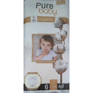 Pure Baby Pamuk 3'lü Jumbo Xl No:6 48'li