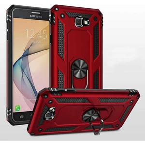 Samsung Galaxy J7 Prime Kılıf Ultra Koruyan Yüzüklü Tank Stand Olan Mıknatıslı Voyotank