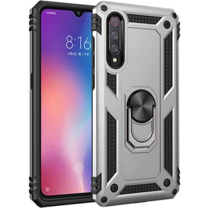 Xiaomi Mi 9 Kılıf Ultra Koruyan Yüzüklü Tank Stand Olan Mıknatıslı Voyotank