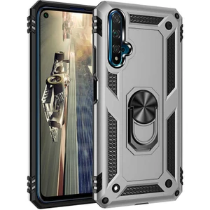 Huawei Nova 5t Kılıf Ultra Koruyan Yüzüklü Tank Stand Olan Mıknatıslı Voyotank