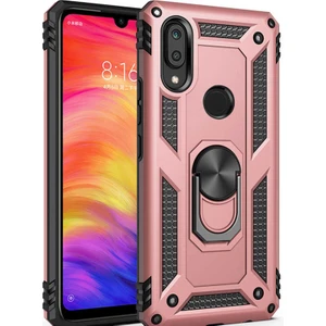 Huawei P Smart 2019 Kılıf Ultra Koruyan Yüzüklü Tank Stand Olan Mıknatıslı Voyotank