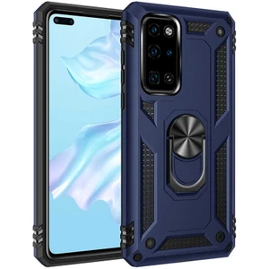 Huawei P40 Kılıf Ultra Koruyan Yüzüklü Tank Stand Olan Mıknatıslı Voyotank