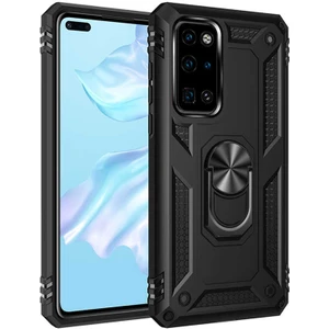 Huawei P40 Kılıf Ultra Koruyan Yüzüklü Tank Stand Olan Mıknatıslı Voyotank