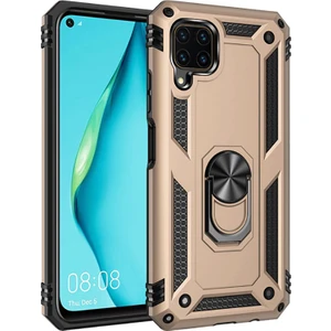 Huawei P40 Lite Kılıf Ultra Koruyan Yüzüklü Tank Stand Olan Mıknatıslı Voyotank