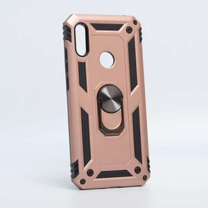 Huawei Y6 2019 Kılıf Ultra Koruyan Yüzüklü Tank Stand Olan Mıknatıslı Voyotank