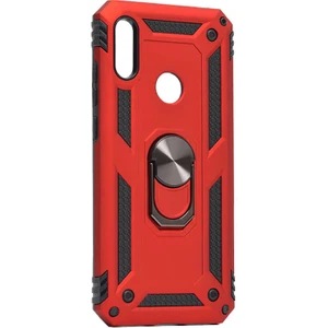 Huawei Y6 2019 Kılıf Ultra Koruyan Yüzüklü Tank Stand Olan Mıknatıslı Voyotank