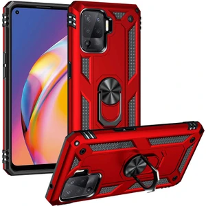 Oppo Reno 5 Lite Kılıf Ultra Koruyan Yüzüklü Tank Stand Olan Mıknatıslı Voyotank