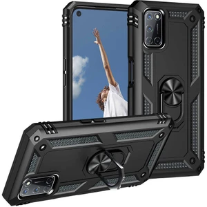 Oppo A92 Kılıf Ultra Koruyan Yüzüklü Tank Stand Olan Mıknatıslı Voyotank