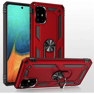 Samsung Galaxy A51 Kılıf Ultra Koruyan Yüzüklü Tank Stand Olan Mıknatıslı Voyotank