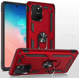 Samsung Galaxy A91 Kılıf Ultra Koruyan Yüzüklü Tank Stand Olan Mıknatıslı Voyotank