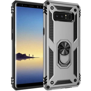 Samsung Galaxy Note 8 Kılıf Ultra Koruyan Yüzüklü Tank Stand Olan Mıknatıslı Voyotank