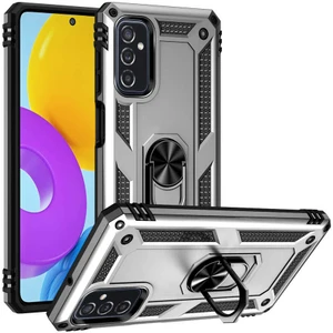 Samsung Galaxy M52 Kılıf Ultra Koruyan Yüzüklü Tank Stand Olan Mıknatıslı Voyotank