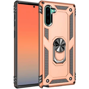 Samsung Galaxy Note 10 Kılıf Ultra Koruyan Yüzüklü Tank Stand Olan Mıknatıslı Voyotank