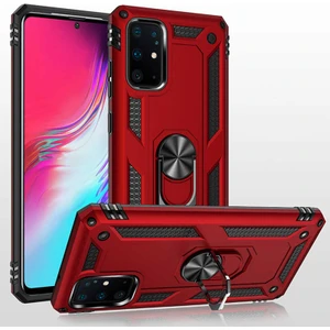 Samsung Galaxy S20 Plus Kılıf Ultra Koruyan Yüzüklü Tank Stand Olan Mıknatıslı Voyotank