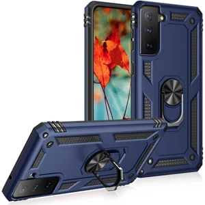 Samsung Galaxy S21 Fe Kılıf Ultra Koruyan Yüzüklü Tank Stand Olan Mıknatıslı Voyotank