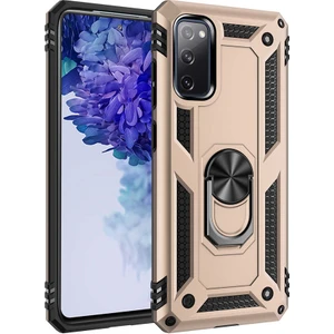 Samsung Galaxy S20 Fe Kılıf Ultra Koruyan Yüzüklü Tank Stand Olan Mıknatıslı Voyotank