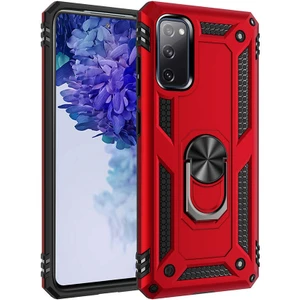 Samsung Galaxy S20 Fe Kılıf Ultra Koruyan Yüzüklü Tank Stand Olan Mıknatıslı Voyotank