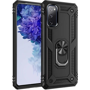 Samsung Galaxy S20 Fe Kılıf Ultra Koruyan Yüzüklü Tank Stand Olan Mıknatıslı Voyotank