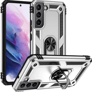 Samsung Galaxy S22 Kılıf Ultra Koruyan Yüzüklü Tank Stand Olan Mıknatıslı Voyotank