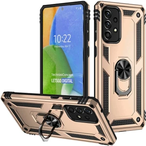 Samsung Galaxy A73 Kılıf Ultra Koruyan Yüzüklü Tank Stand Olan Mıknatıslı Voyotank