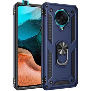 Xiaomi Redmi K30 Pro Kılıf Ultra Koruyan Yüzüklü Tank Stand Olan Mıknatıslı Voyotank