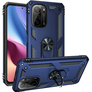 Xiaomi Redmi K40 Kılıf Ultra Koruyan Yüzüklü Tank Stand Olan Mıknatıslı Voyotank