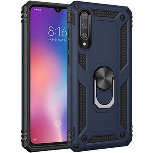 Xiaomi Mi 9 Kılıf Ultra Koruyan Yüzüklü Tank Stand Olan Mıknatıslı Voyotank