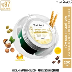 Thelifeco Hairfood Değerli Yağlar Serisi Duş Öncesi Onarıcı Doğal Saç Maskesi 200 ml