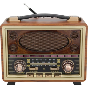 Bayındır Elektronik M-2027BT Taşınabilir Eskitme Radyo Fm Am Sw USB Tf Aux Destekli Vintage Bluetooth Hoparlör
