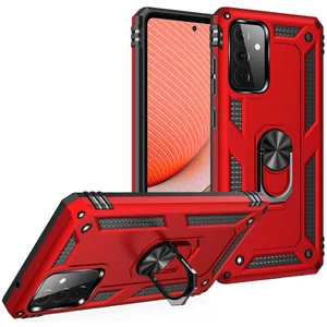 Samsung Galaxy A72 Kılıf Ultra Koruyan Yüzüklü Tank Stand Olan Mıknatıslı Voyotank