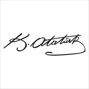 2Mak Sticker Atatürk Imza Sticker