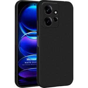 Matte Silicone Xiaomi Redmi Note 12 4g Kılıf Siyah