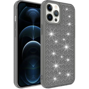 Apple iPhone 12 Pro ile Uyumlu Kılıf Parlak Tasarım Kadın Telefon Kılıfı Kapak