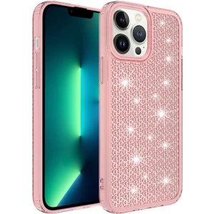 Apple iPhone 13 Pro Max ile Uyumlu Kılıf Parlak Tasarım Kadın Telefon Kılıfı Kapak