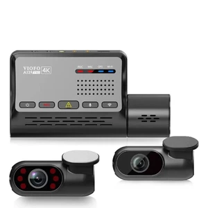 A139 Pro 3 Kameralı Ön-Arka-Iç 4K Hdr 5ghz Wifi Gps'li Araç Kamerası