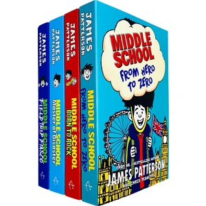 Middle School Series Books 10 - 13 Collection Set (From Hero To Zero, Born To Rock, Master Of Disaster & Field Trip Fiasco)