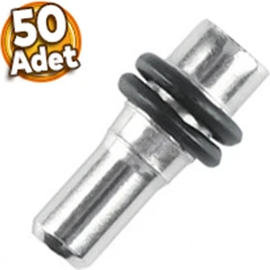 Raf Pimi Çift Contalı Cam Ahşap Metal Tutucu Çivisi Mobilya Dolap Pimi Metal (50 Adet)