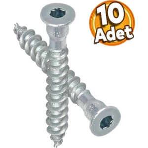 Silindir Vida Allen Başlı Kabin Vidası 6.5X50 10 Adet