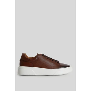Tommy Erkek Deri Sneaker Ayakkabı Siyah