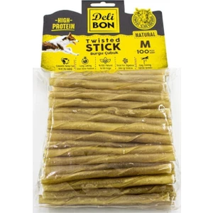 Burgu Kemik Köpek Ödül Maması Eko Kalın 100 Adet Natural