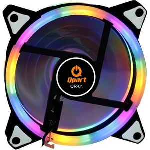 Qr-01 Rainbow 3 Pin+ Molex Kasa Fanı 12CM Kutulu RGB