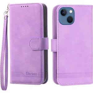 Xstep Case Xstepcase Dierfeng Df-03 Apple Phone 13 Mini 5.4 Inç Için Damla Geçirmez Telefon Kasası, Stand Cüzdan Pu Deri Çizgileri Baskılı Cep Telefonu Kapağı (Yurt Dışından)