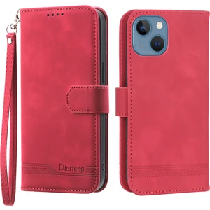 Xstep Case Xstepcase Dierfeng Df-03 Apple Phone 13 Mini 5.4 Inç Için Damla Geçirmez Telefon Kasası, Stand Cüzdan Pu Deri Çizgileri Baskılı Cep Telefonu Kapağı (Yurt Dışından)