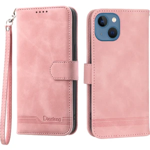Xstep Case Xstepcase Dierfeng Df-03 Apple Phone 13 Mini 5.4 Inç Için Damla Geçirmez Telefon Kasası, Stand Cüzdan Pu Deri Çizgileri Baskılı Cep Telefonu Kapağı (Yurt Dışından)
