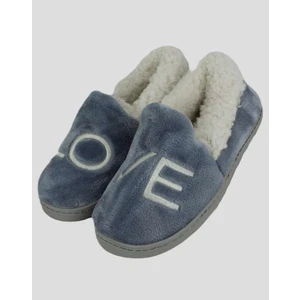 Astus- Love Yazılı Mavi Kadın  Ev Içi Ayakkabı