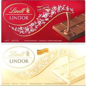Lındor Mılk Sütlü Tablet Çikolata 100 G + Lindt Lındor White - Beyaz Tab. Çikolata 100 G